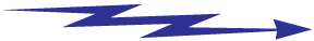 right pointing lightening bolt arrow