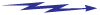 small, right pointing lightening bolt arrow