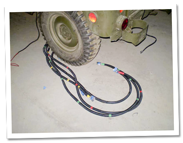 The battery cables