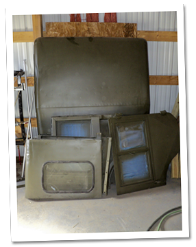 The winter cab painted OD green