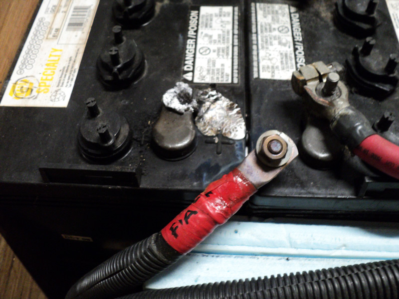 battery terminal meltdown