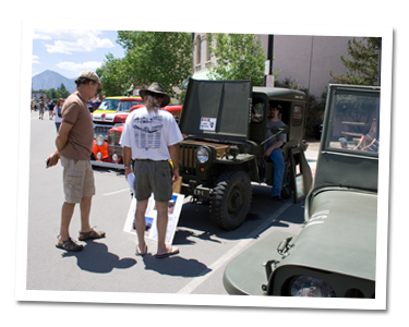 E-W at the BV car show
