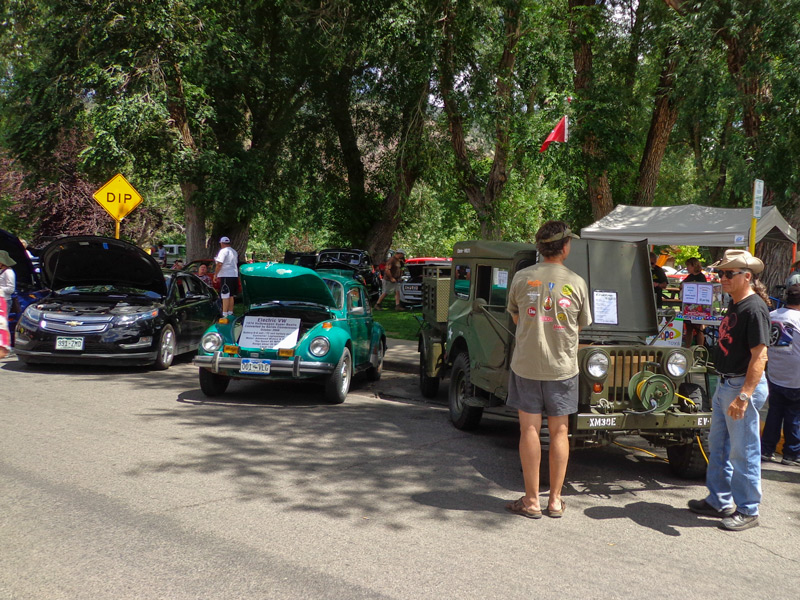 Angel of Shavano carshow in Salida