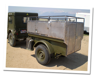 Left side of trailer