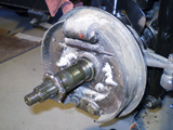 dirty, old brakes